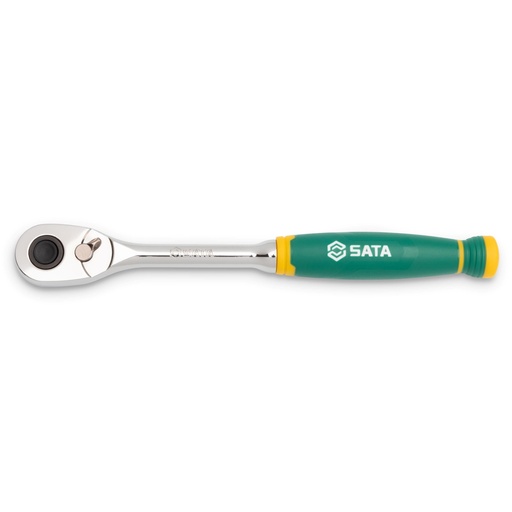 [ST13971G] ⬡ 1/2" Dr. Quick-release ratchet (tear drop), cushion grip 72 teeth (ST13971G, SATA)