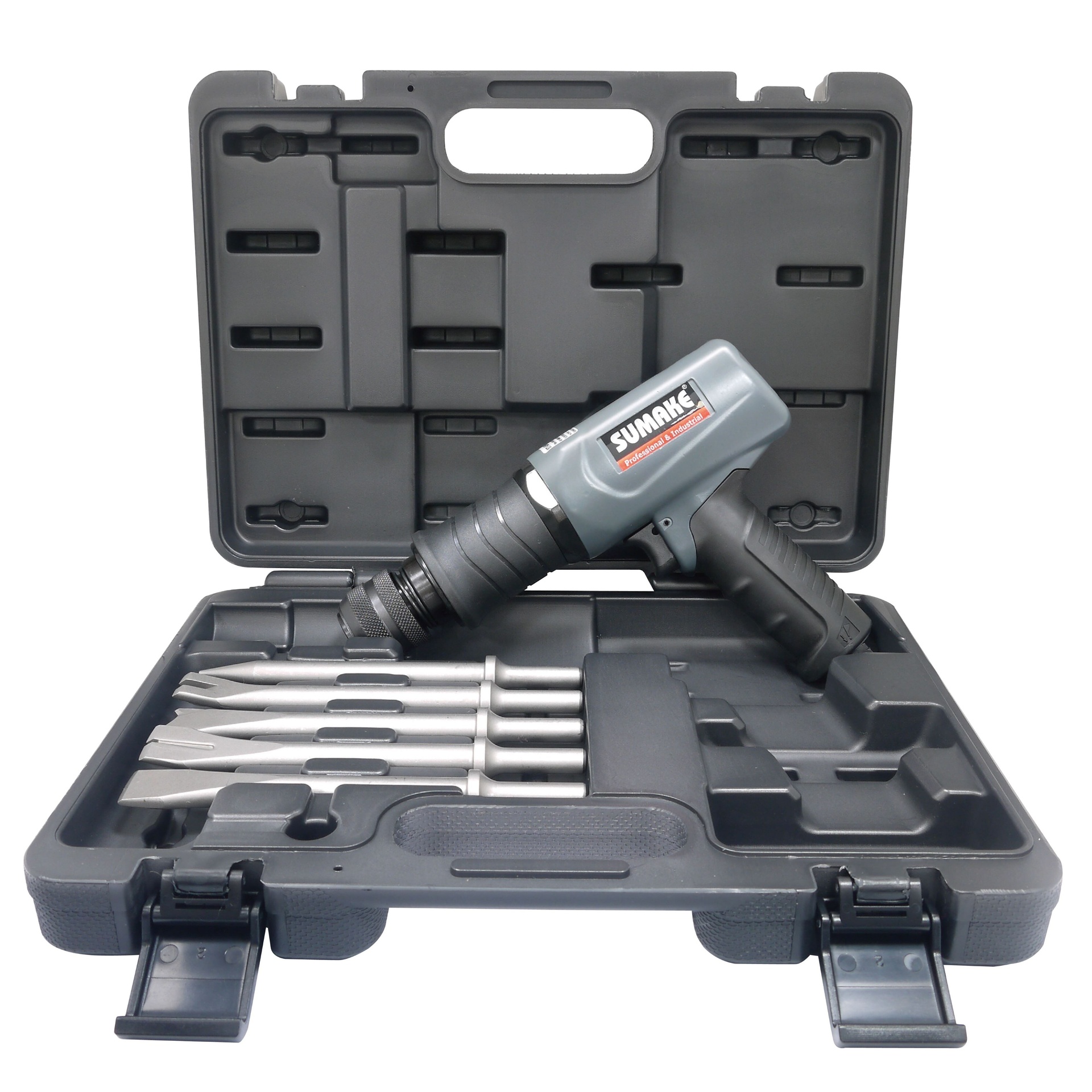 ⬡ Pneumatinio kūjo 190 mm (apvalus 10 mm) rinkinys 5 vnt. (STAH603RQK, SUMAKE)