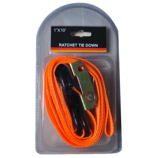 [THD25B] ⬡ Ratchet tie down 0.45t, L=3.0m, width 25mm (THD25B, TOHO)