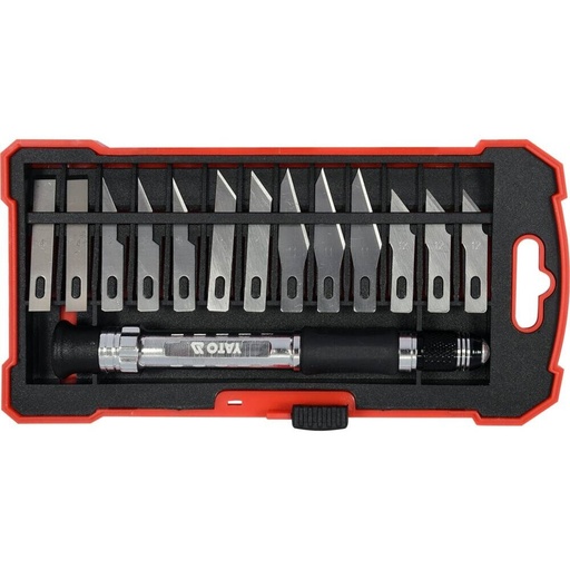 [YT75140] ⬡ Precision knife set 14pcs (YT75140, YATO)