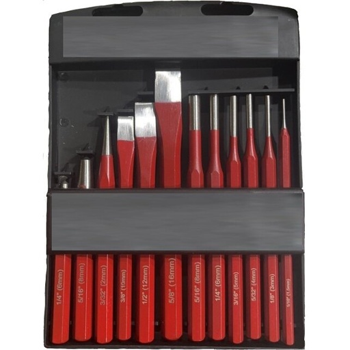 [KRKCS03] ⬡ Chisel and punch set 12pcs (KRKCS03)
