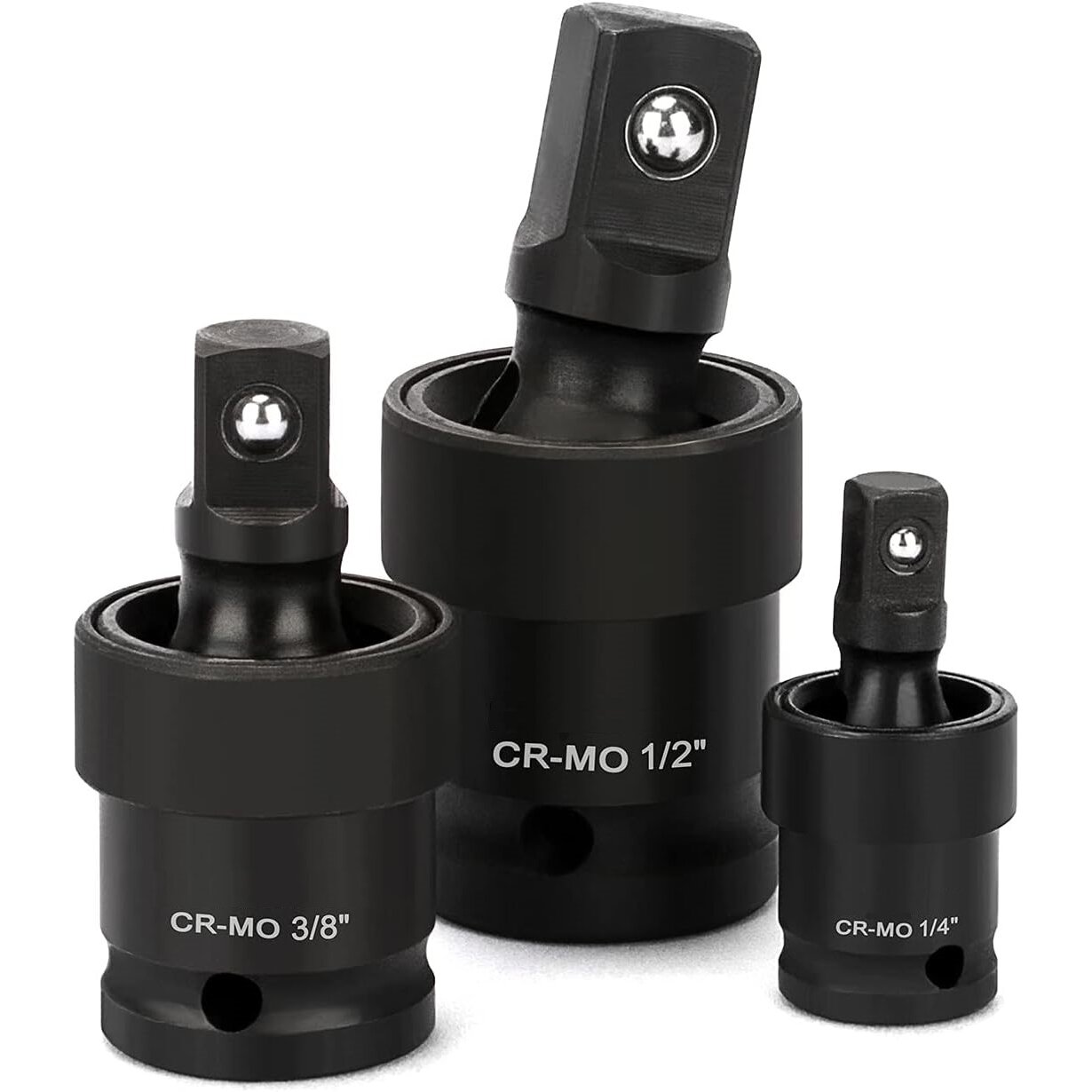 ⬡ 1/4" + 3/8" + 1/2" smūginių kardaninių lankstų rinkinys 3 vnt. (KRKJS01)