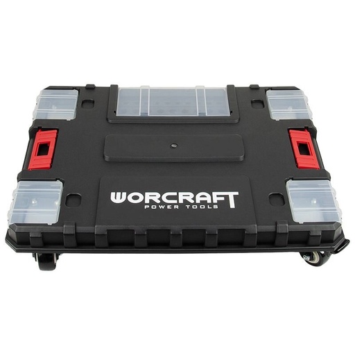 [XCUBE200] ⬡ Platform with wheels for plastic tool boxes 467x355x40mm (XCUBE200, WORCRAFT)