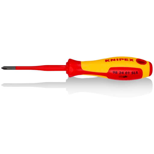 [982401SLS] ⬡ Screwdriver KNIPEX VDE (Slim) Plus/Minus pattern PH/S1x187mm (982401SLS, KNIPEX)