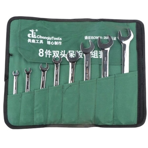 [CL401408] ⬡ Open end wrenches DIN3110 set 8pcs (6-24mm) (CL401408, CHANGLU TOOLS)
