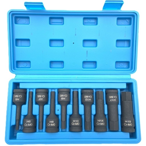 [MHR10134] ⬡ 1/2" Dr. Deep bit socket impact set (IMBUS) 10pcs (MHR10134)