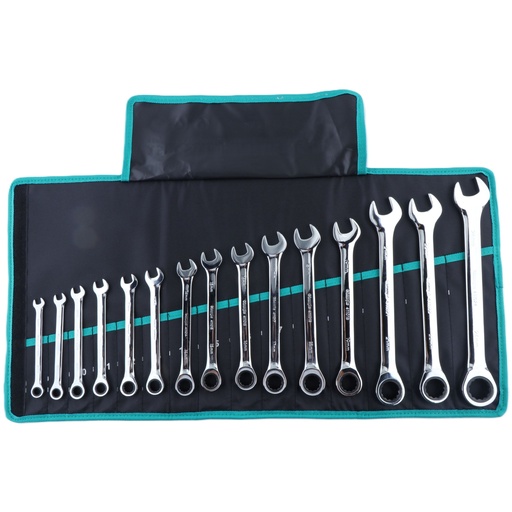 [CL403915] ⬡ Kombinuotų terkšlinių raktų rinkinys 15 vnt. (8-24 mm) (CL403915, CHANGLU TOOLS)