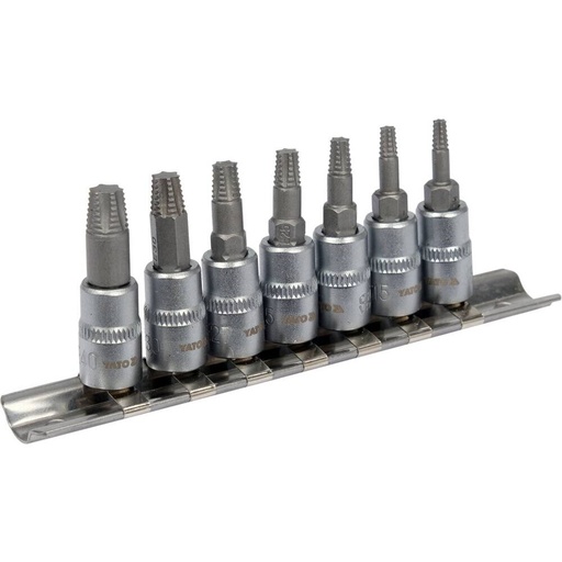 [YT04581] ⬡ Extractor set 7pcs (thin) 1/4" TORX (YT04581)