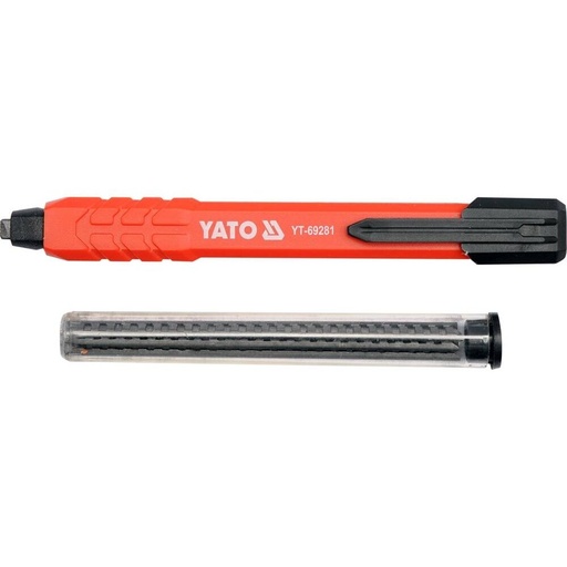 [YT69281] ⬡ Automatic carpenters / masonry pencil with 6 pencil lead (YT69281)