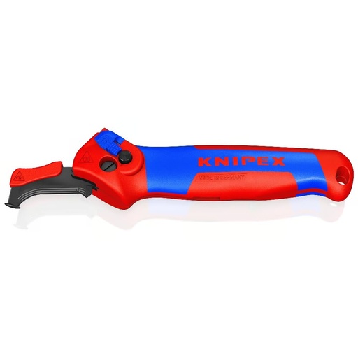 [1650145SB] ⬡ Stripping knife with guide shoe and ratchet KNIPEX (1650145SB, KNIPEX)