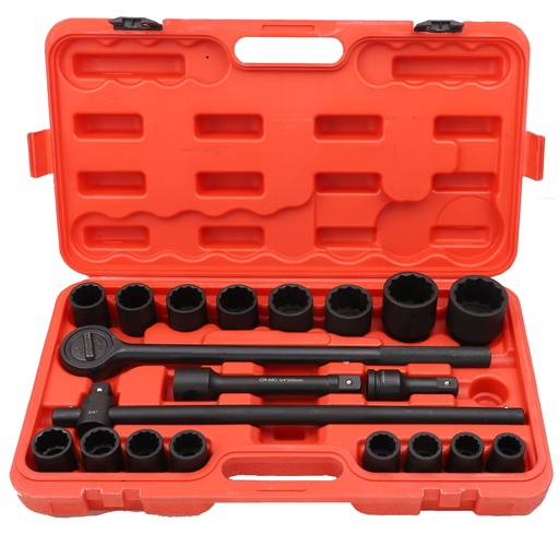 [MHR1965621] ⬡ 3/4" Dr. impact socket set 21pcs (21-50mm) 12pt (MHR1965621)