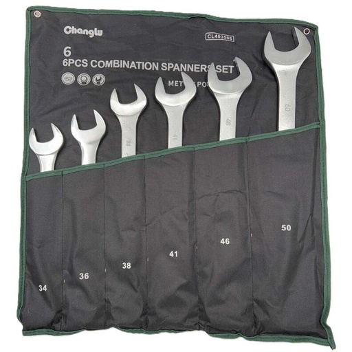 [CL40350616] ⬡ Veržliarakčių kombinuotų rinkinys 6vnt. (34-50mm) (CL40350616, CHANGLU TOOLS)
