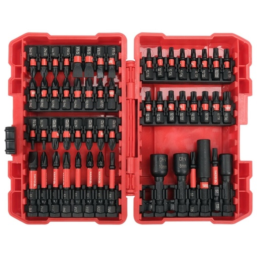 [YT04617] ⬡ 1/4" smūginių atsuktuvo antgalių rinkinys 54 vnt. (FLAT, PZ, PH, TORX) (YT04617, YATO)