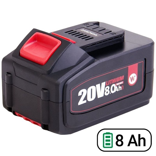 [CLB20V80T] ⬡ Battery for cordless tools WORCRAFT 20V 8.0Ah LI-ION (CLB20V80T, WORCRAFT)