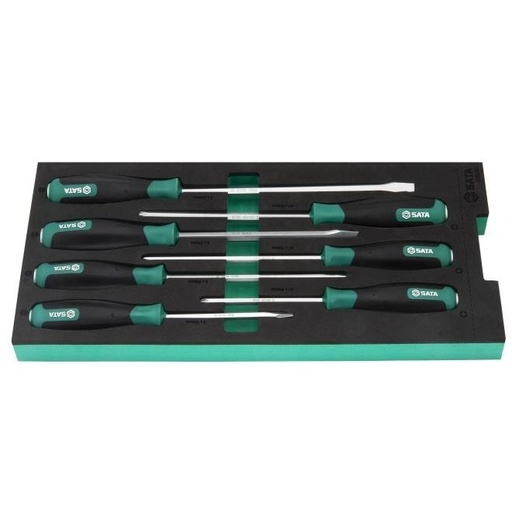 [ST09919G] ⬡ Tray. Impact screwdriver set 7pcs (pl./PH) (ST09919G, SATA)