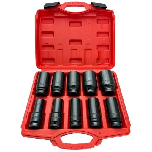 [CL101001] 3/4" Dr. Deep impact socket set 10pcs (19-41mm) (CL101001, CHANGLU TOOLS)
