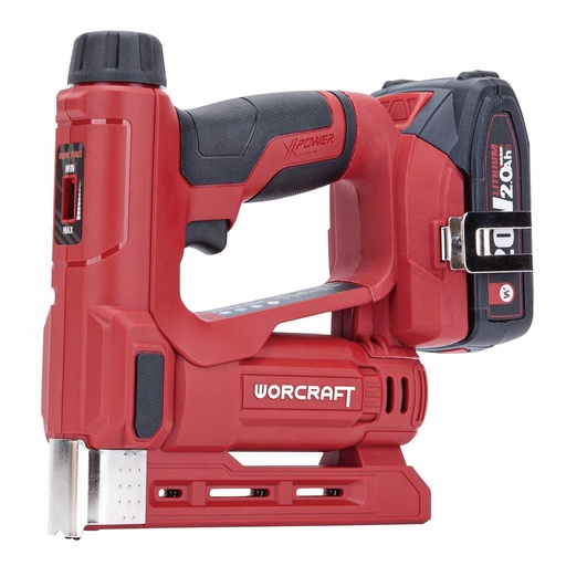 [CNSS20LiCM] ⬡ Li-ion Cordless nail and staple gun WORCRAFT 20V 2.0Ah (CNSS20LiCM, WORCRAFT)