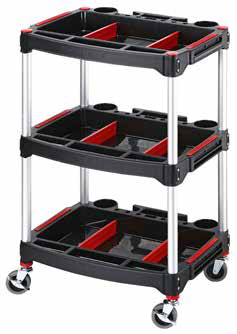 [05.088.21] Lightweight tool trolley with 3 shelves, 100 kg (05.088.21, SPIN)