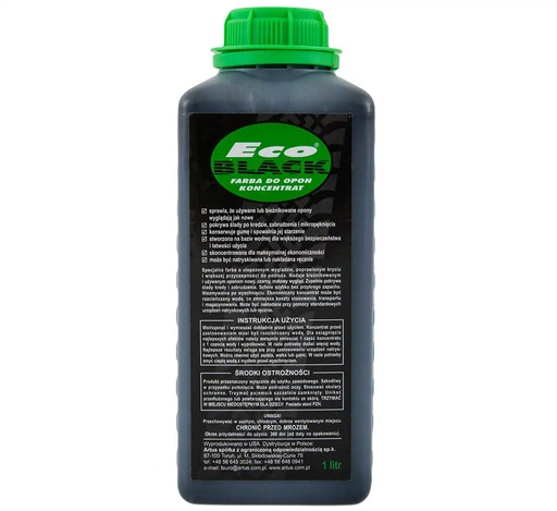 [08-00-79] ᴿᴰ Juodi padangų dažai ECO BLACK juodas koncentratas 1L (08-00-79, REDATS)