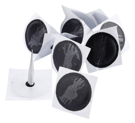 [02-02-66] ᴿᴰ Tyre repair mushroom plugs with patch X-TRA SEAL, 8 mm, 10 pcs (02-02-66, X-TRA SEAL)