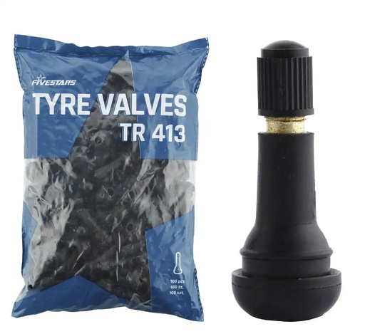 [03-00-90] ᴿᴰ Tubeless tyre valves TR413 FIVESTARS, 100 pcs (03-00-90, FIVESTARS)
