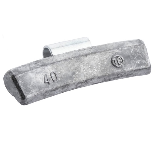 [01-01-92] ᴿᴰ Lead clip-on weights FIVESTARS for ALU rims, 40 g, 100 pcs (01-01-92, FIVESTARS)