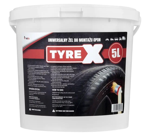 [08-01-10] ᴿᴰ Tyre mounting paste gel TYREX, 5 kg (08-01-10, TYREX)