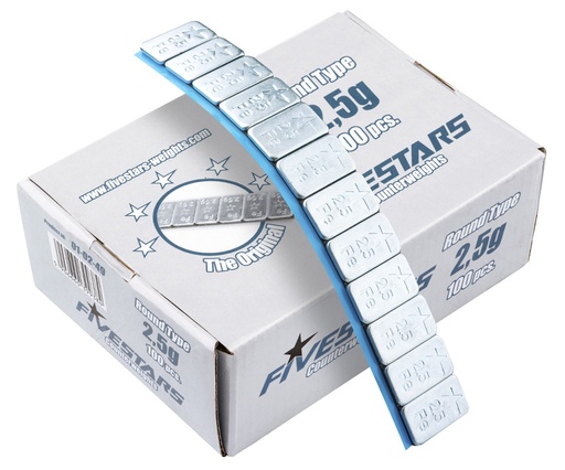 [01-02-49] ᴿᴰ Adhesive FE weight FS 2,5g Round box (01-02-49, FIVESTARS)