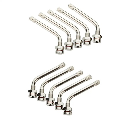 [TR 545D-3753] ᴿᴰ Valve for tubeless truck wheels chrome TR 545D - 10 pieces (TR 545D, REDATS)