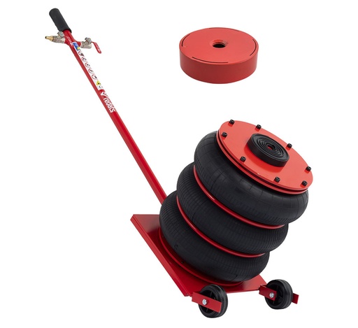 [30-02-46] ᴿᴰ Pneumatinis domkratas REDATS 4,5 t, raudonas + 3 cm padas (30-02-46, REDATS)