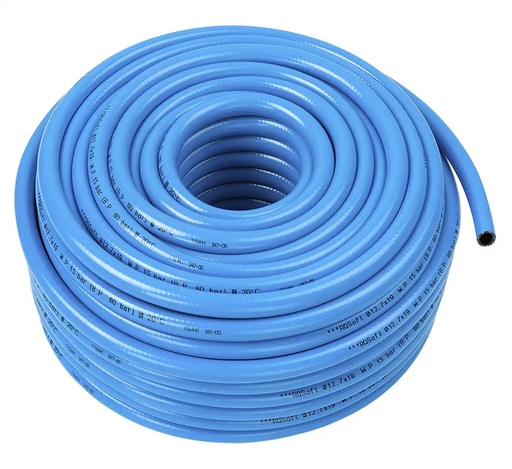 [05-02-52] ᴿᴰ Taisna PVC pneimatiskā šļūtene RQSoft 12,7×19 mm, 50 m (05-02-52, RQS)