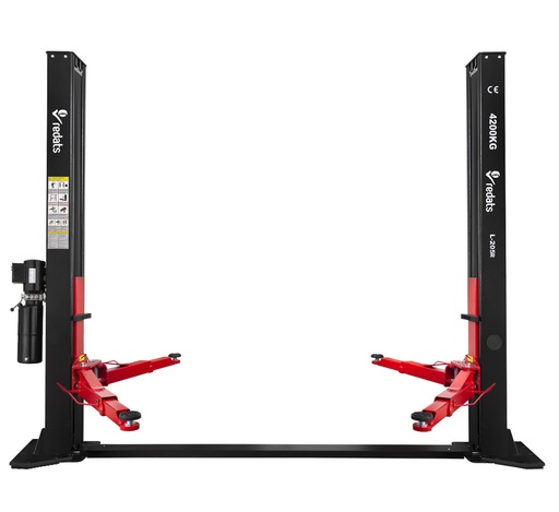 [15-02-02] ᴿᴰ Semi-automatic two post lift 4,2T - REDATS L-205R with reinforcing base (15-02-02, REDATS)