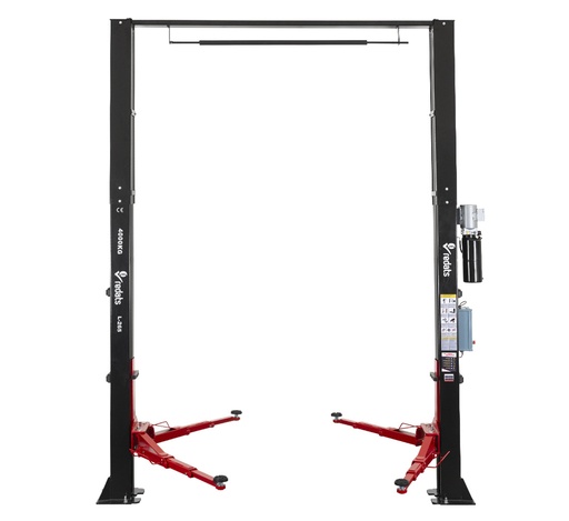 [15-02-27] ᴿᴰ Dviejų kolonų automobilinis keltuvas su viršutine sija, automatinis, 400 V, 4 t (15-02-27, REDATS)