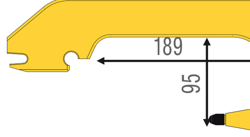 [WEL14024] Ar ūdeni dzesētas sviras, standarta, L=95 mm (WEL14024, BLACKHAWK)